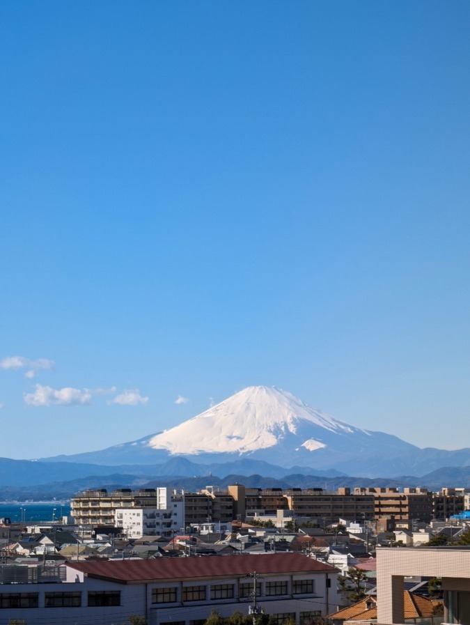 富士山が綺麗に見えました！